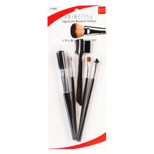 Set de Brochas Para Maquillaje Princesa 5 Piezas