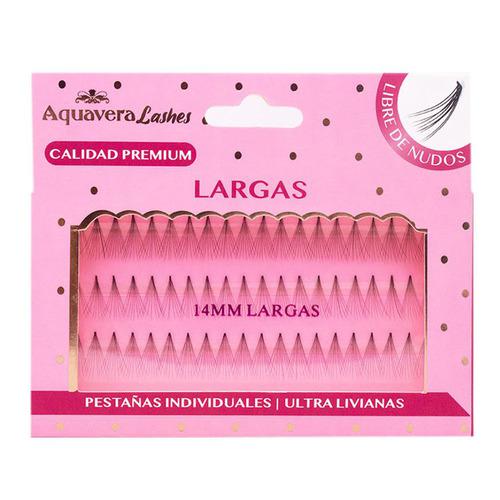 Pestaña Falsas Aquavera Sin Nudo Larga