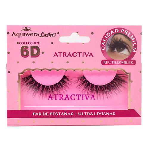 Pestañas Falsas Aquavera 6D Atractiva