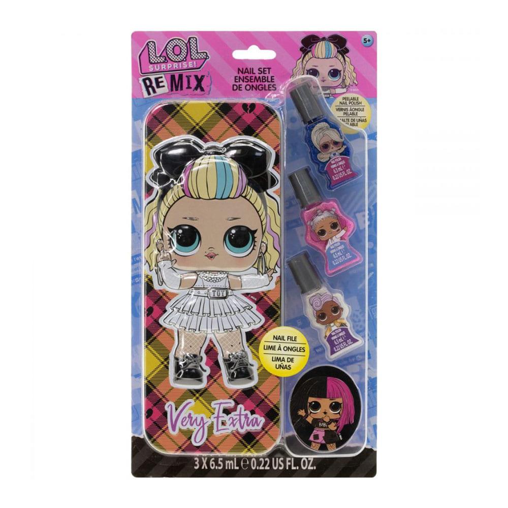 Accesorios de Manicure Lol Para Niña 3 Piezas