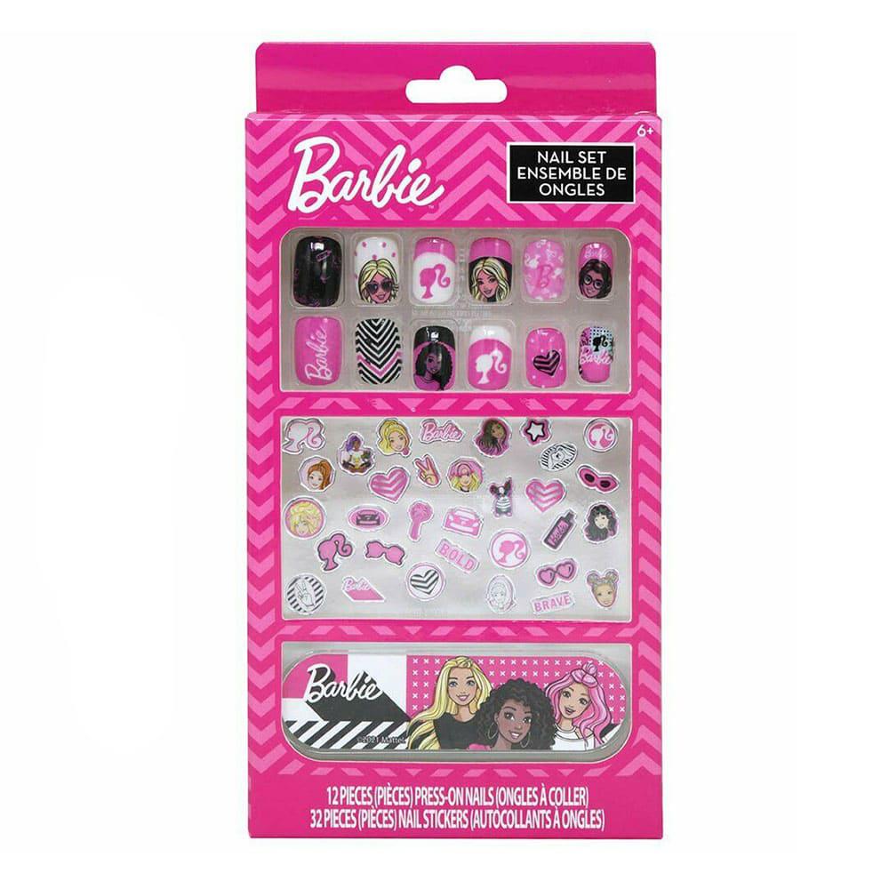 Uñas Falsa Barbie Para Niña