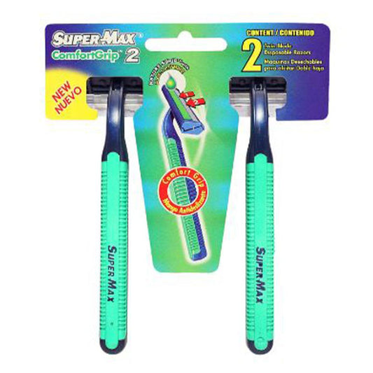 Rasuradora Super Max Confort Grip 2 Piezas