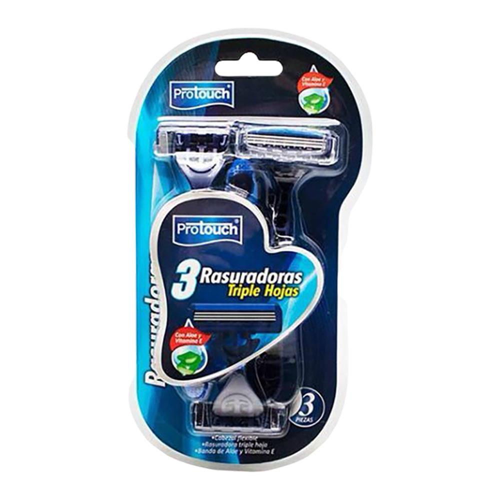 Rasuradora Protouch Triple Hoja Para Caballero 3 Piezas