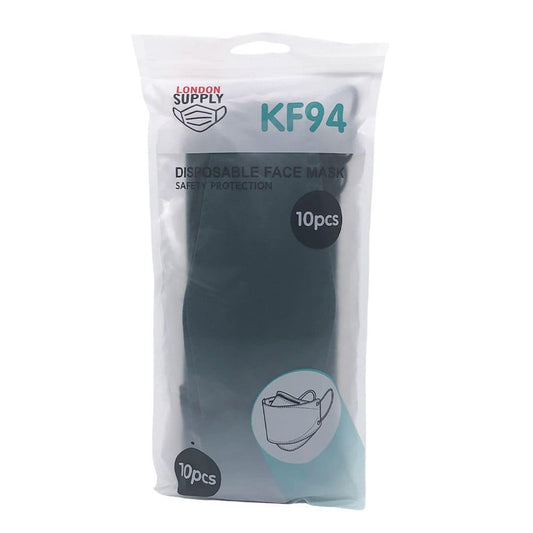 Mascarilla Desechable KF94 London Verde Oscuro 10 Piezas