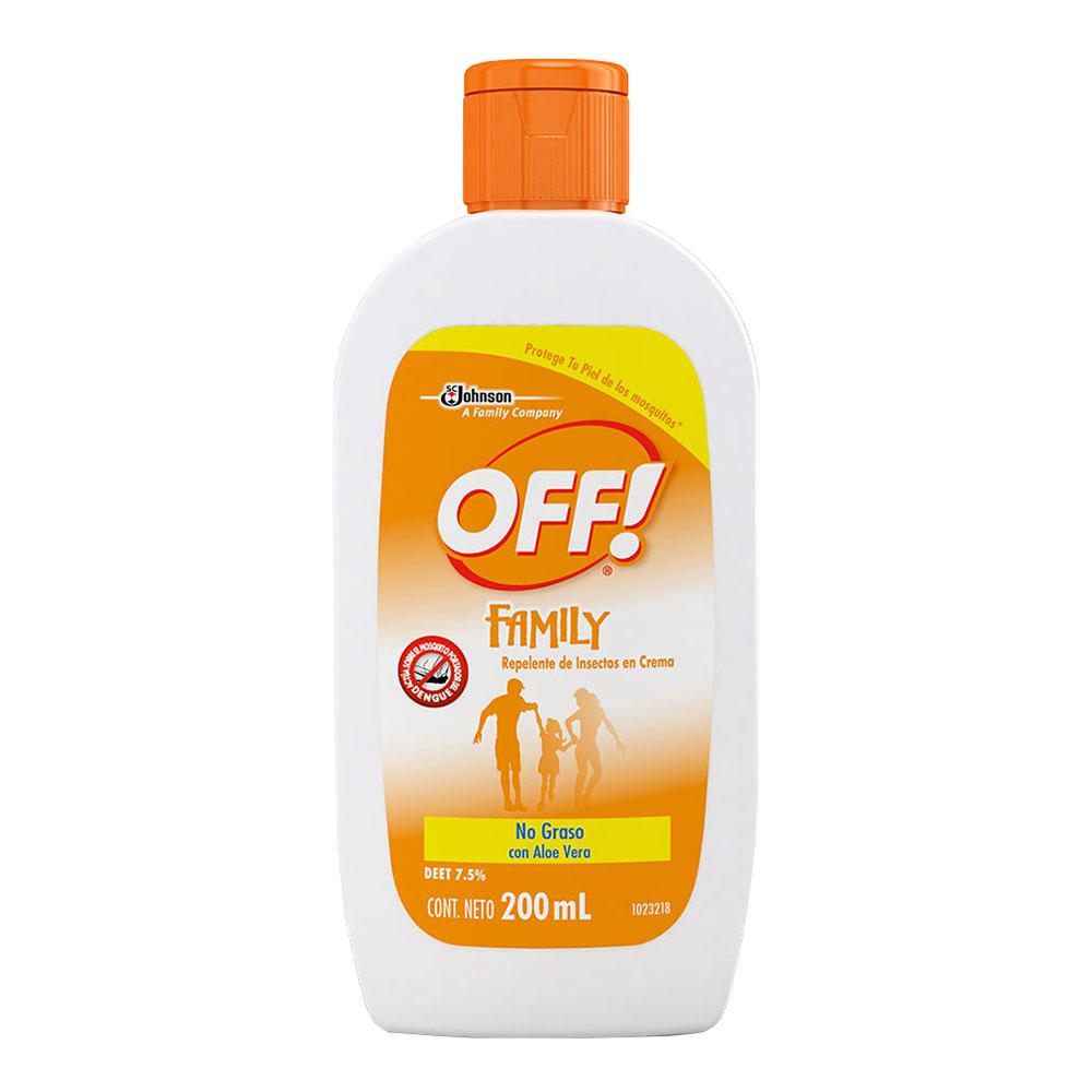 Repelente Para Insectos en Crema Off Family 200 ml