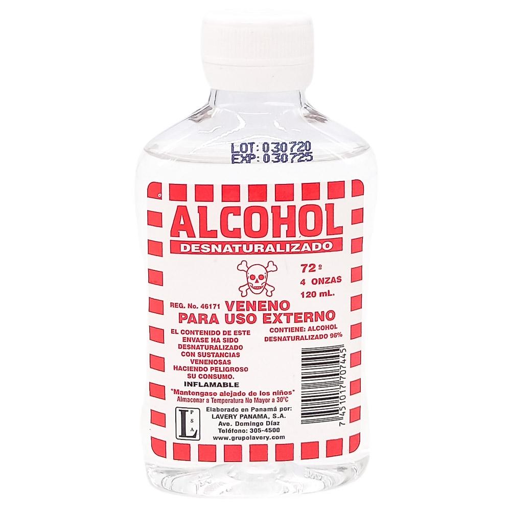 Alcohol LH Desnaturalizado al 96% 120 ml