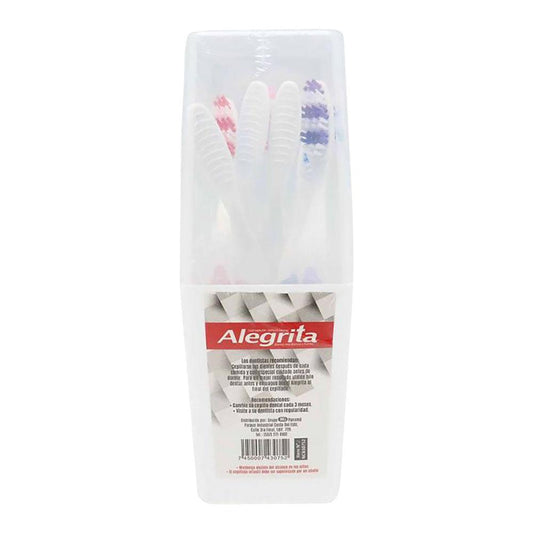 Kit Viajero de Cepillo Dental Alegrita 6 Piezas