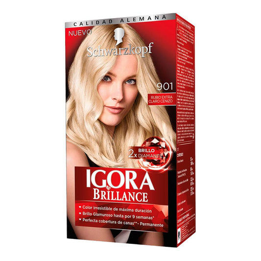Tinte Igora Brillant Rubio Extra Claro Cenizo - 901