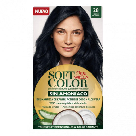 Tinte Soft Color de Wella Negro Azulado 38
