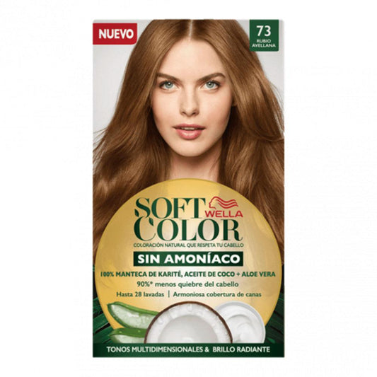 Tinte Soft Color de Wella Rubio Avellana 73