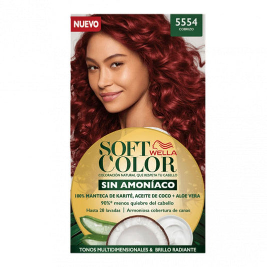 Tinte Soft Color de Wella Cobrizo Intenso 5554