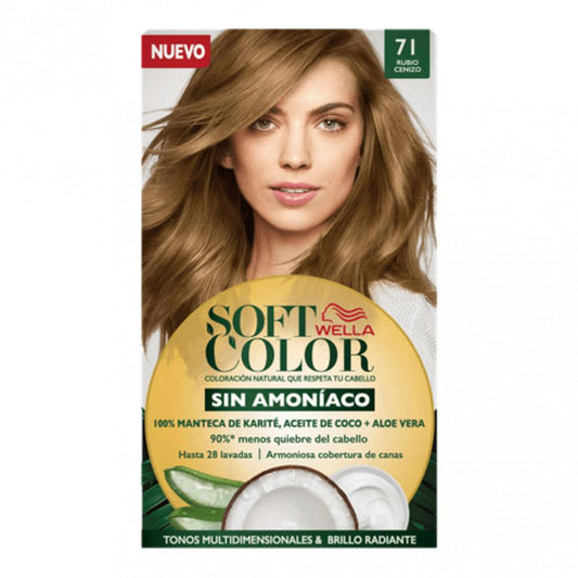 Tinte Soft Color de Wella Rubio Cenizo Media 71