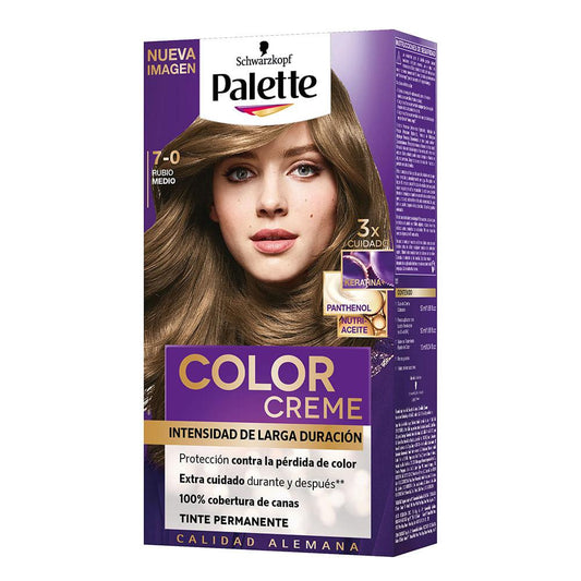 Tinte Para Cabello Palette Rubio Mediano 7-0