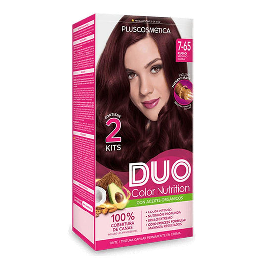 Tinte Duo Kit Colorcream Rubio Mediano Caoba #7-65