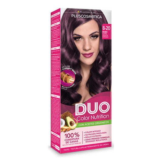 Tinte Duo Kit Colorcream Rubio Claro Violeta Intenso #8-20