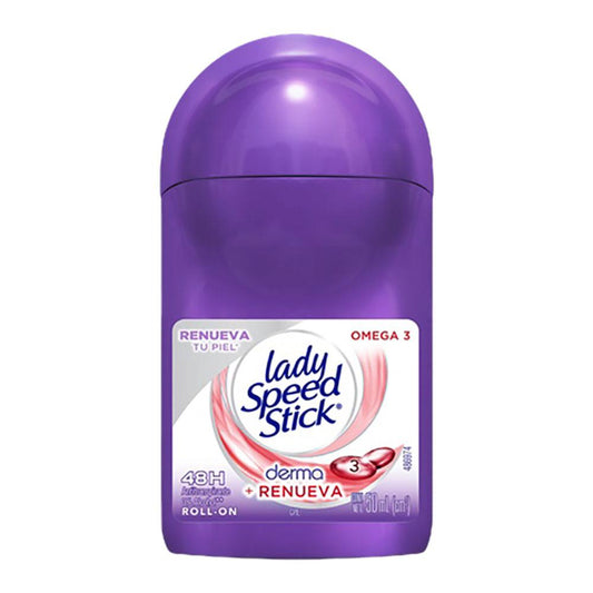 Desodorante Roll On Lady Speed Stick Derma Renueva + Omega 3