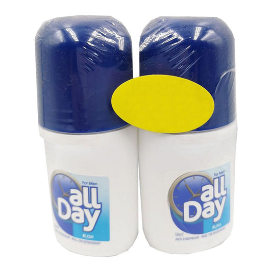 Desodorante All Day Rush Roll On Men 2 Piezas