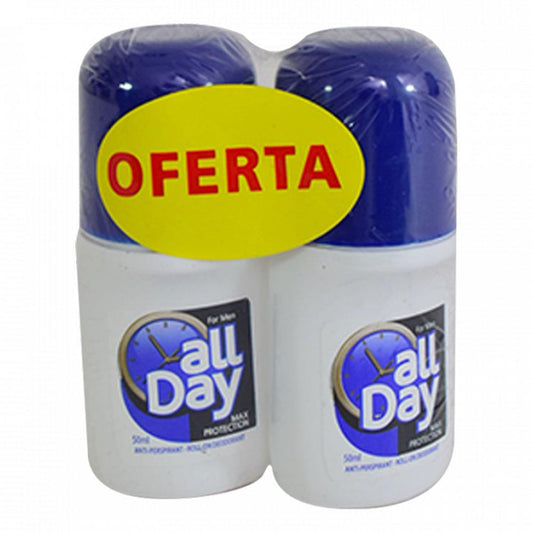 Desodorante All Day Max Protect Roll On Men 2 Piezas