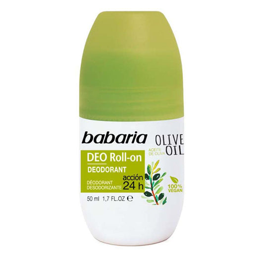 Desodorante Roll On Babaria Con Aceite de Oliva Para Dama 50 ml