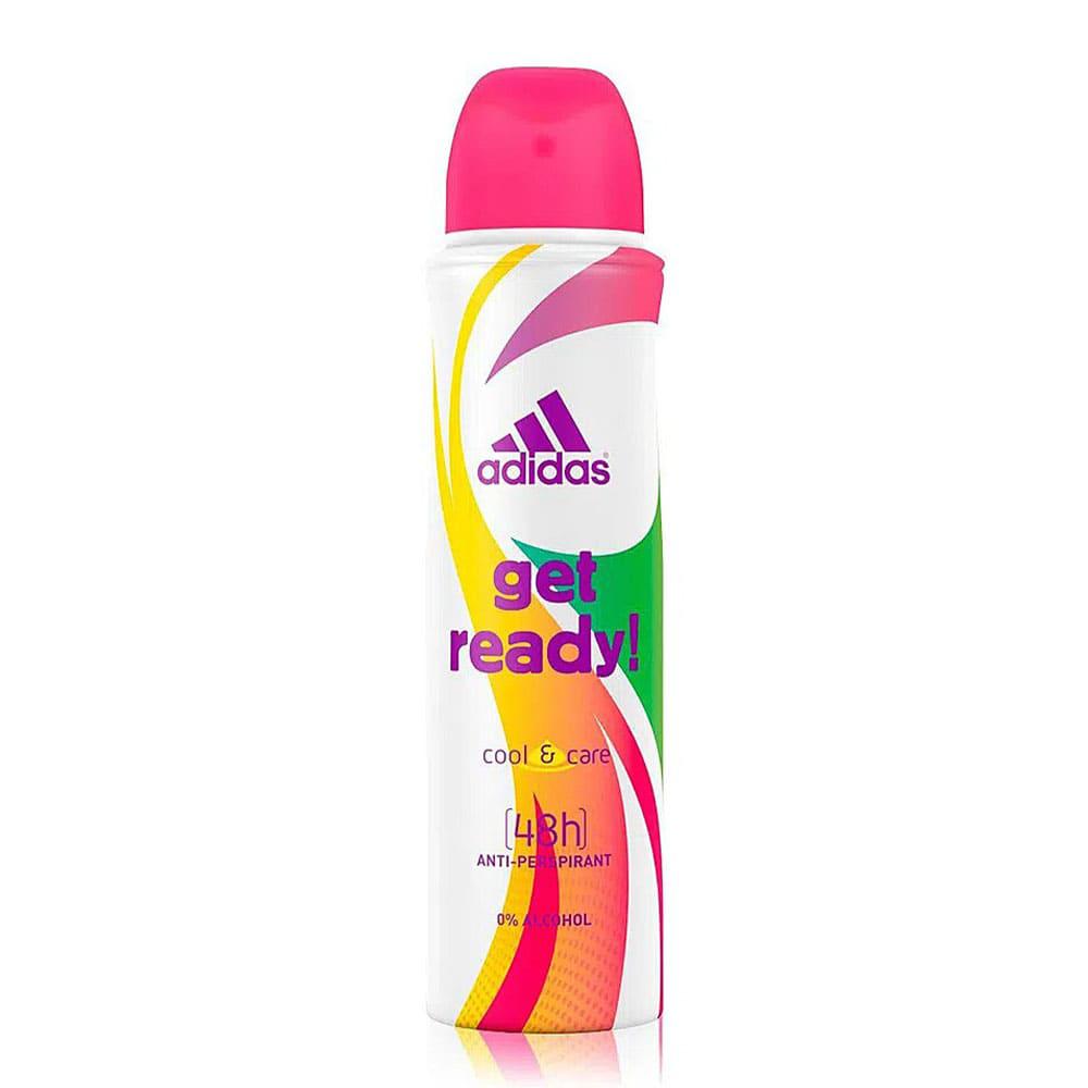 Desodorante Spray Adidas Get Ready Para Dama 2 Piezas