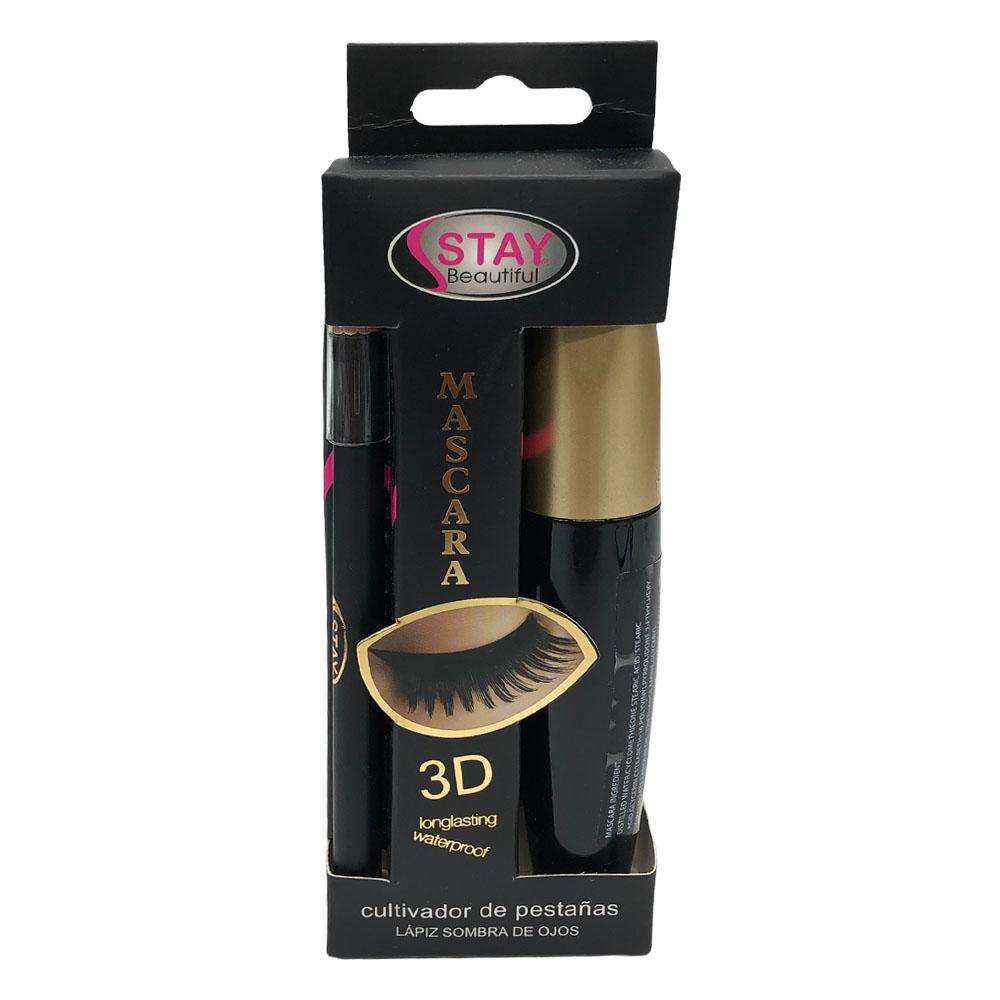 Mascara Stay Beautiful 3D 15 g 2 Piezas