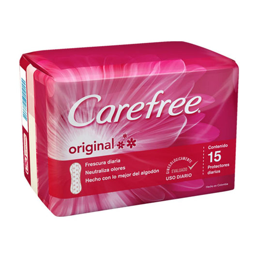 Protectores Diarios Carefree Original 15 Piezas