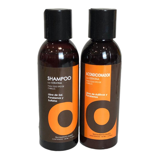Shampoo y Acondicionador Beautdrop de Keratina 120 ml