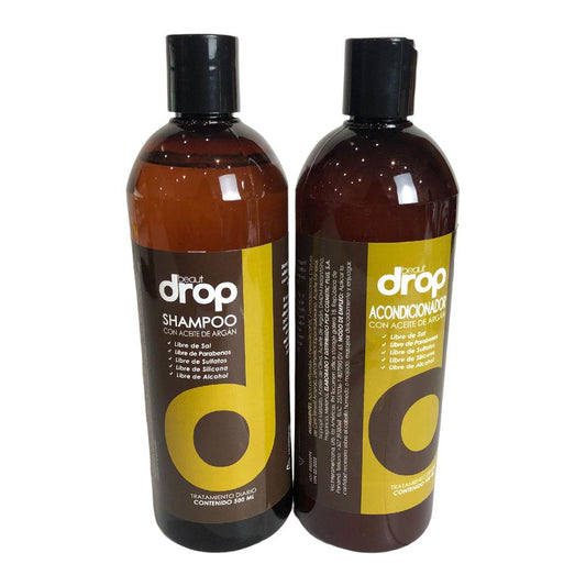 Shampoo y Acondicionador Beautdrop Con Aceite de Argán 500 ml