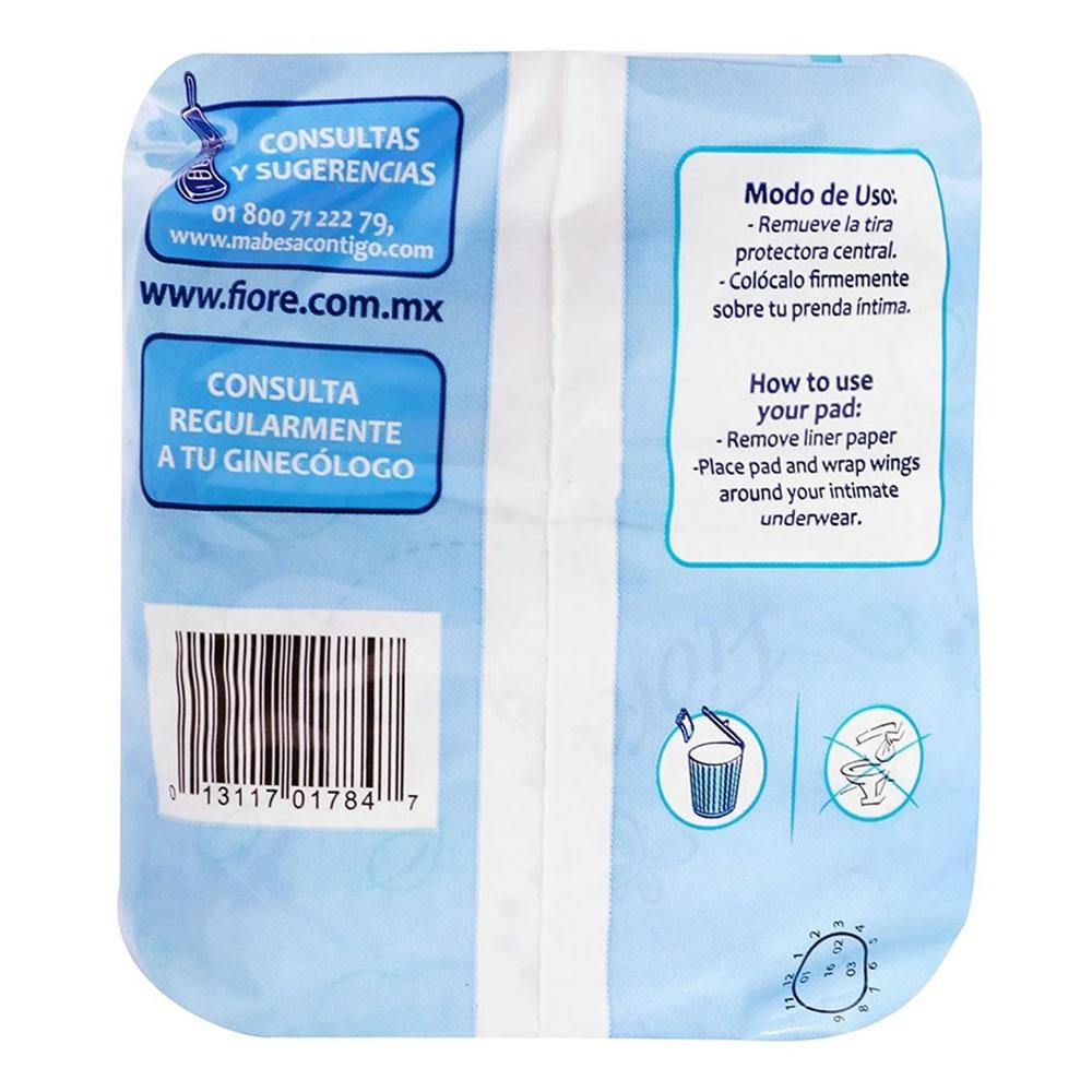 Toallas Sanitarias Fiore Ultra con Alas 10 piezas