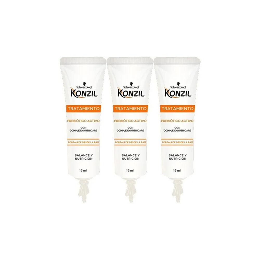 Tratamiento Gel Konzil Prebiotico 3 piezas 3 ml