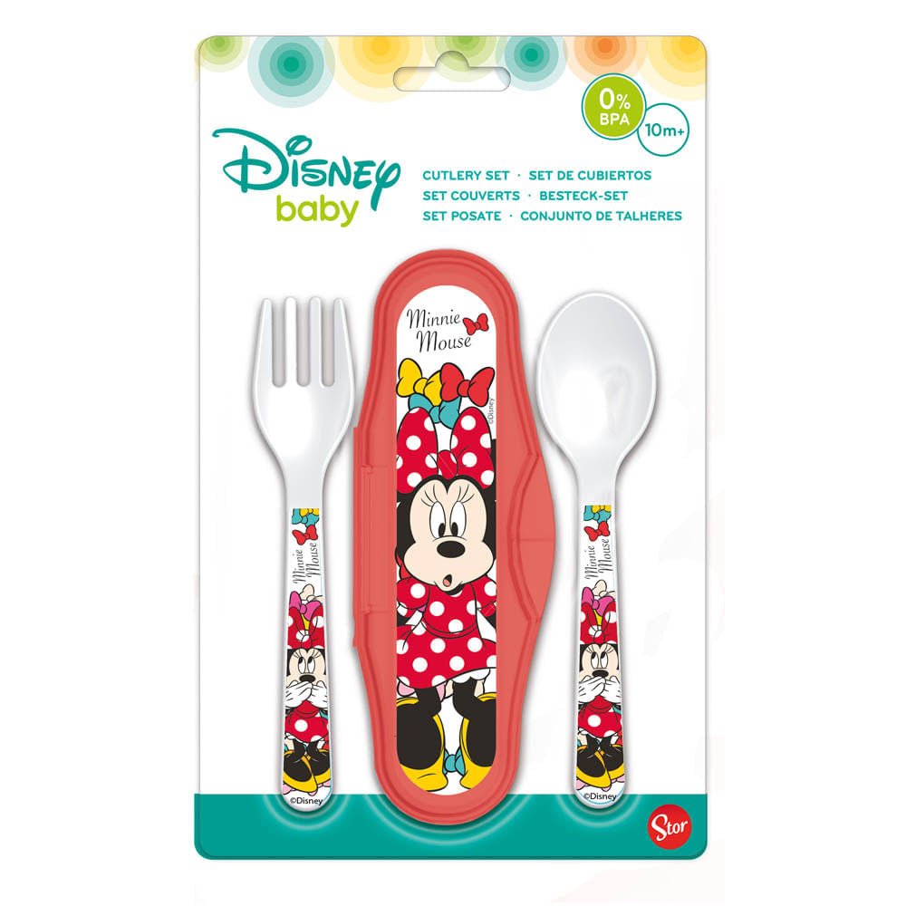 Set de Cubiertos Disney Minnie Mouse 2 Piezas