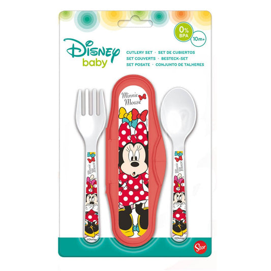 Set de Cubiertos Disney Minnie Mouse 2 Piezas