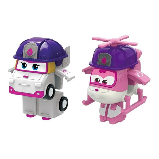 Set de Figuras Super Wings Rescue Dizzy y Zoey