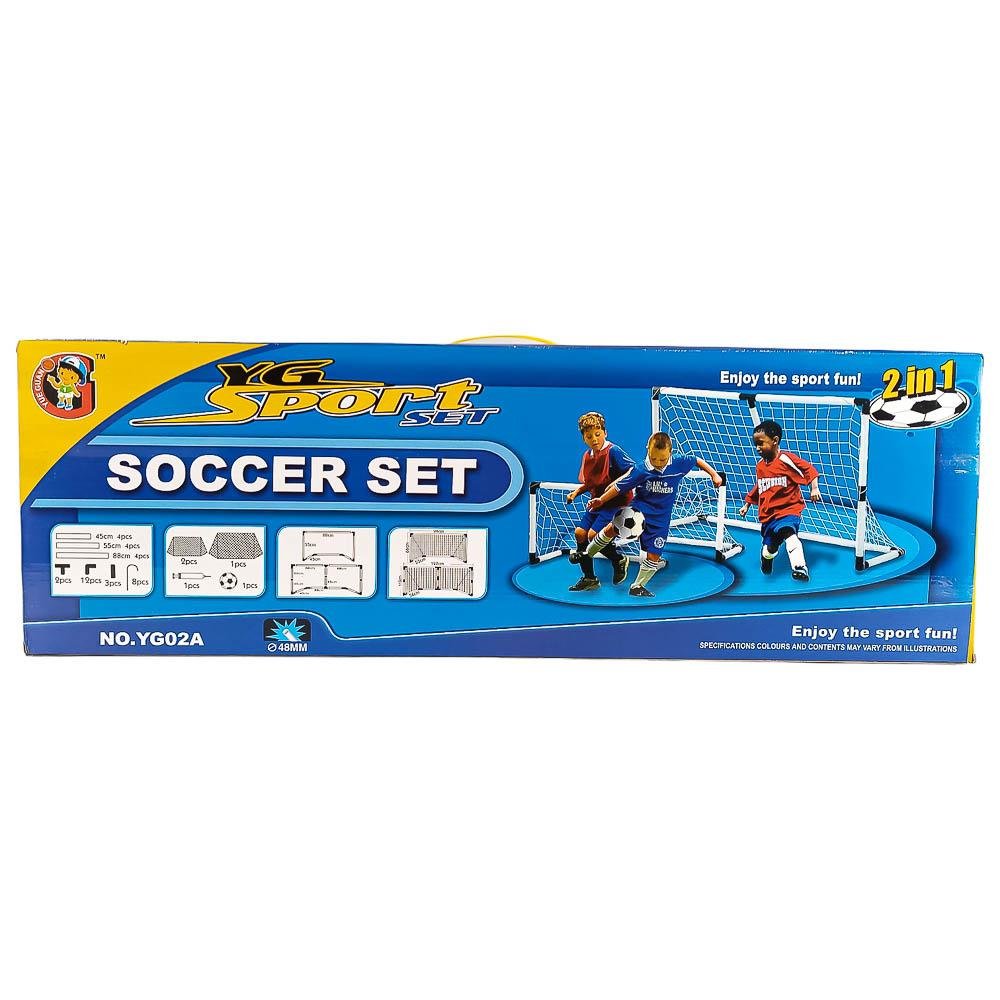 Set de Portería de Futbol Huada Yg Sport 2 en 1
