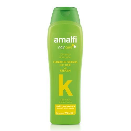 Shampoo Amalfi Con Keratina Para Cabello Graso 750 ml