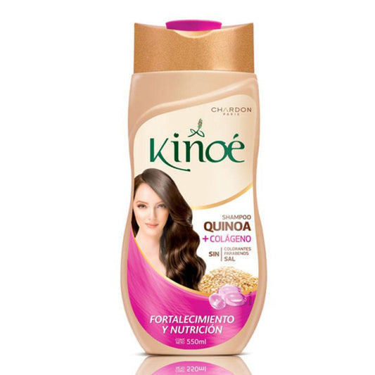 Shampoo Kinoe Fortalecimiento Con Colágeno 550 ml