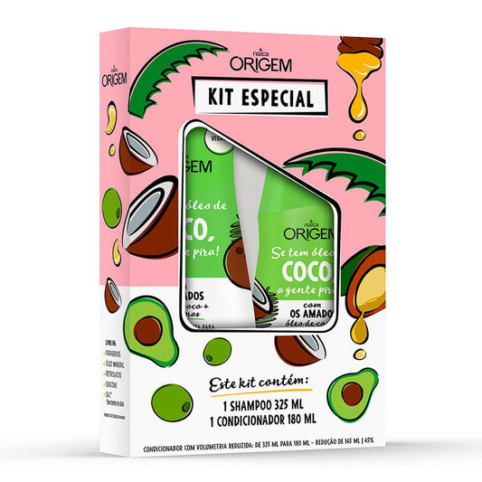 Shampoo y Acondicionador Origem de Coco