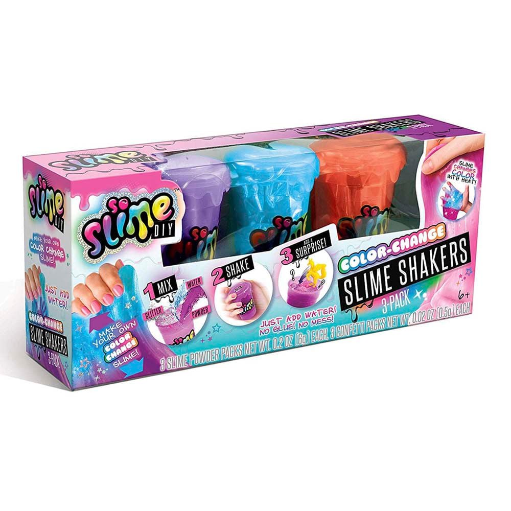 Slime 3 Tarros So Slime Diy Slime The Dark Color Change