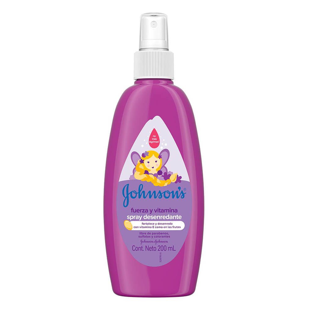 Spray Desenredante Johnson's Fuerza y Vitamina de 200 ml