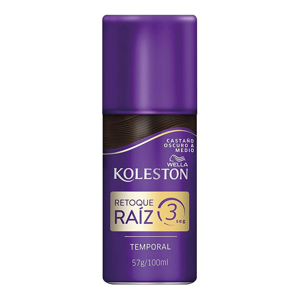 Spray Wella Koleston Retoca Raiz Castaño Oscuro 100 ml