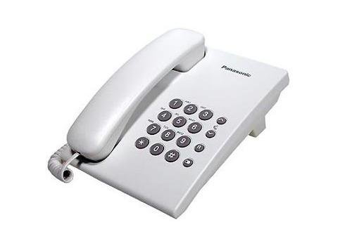 Teléfono Panasonic Fijo Alámbrico Blanco