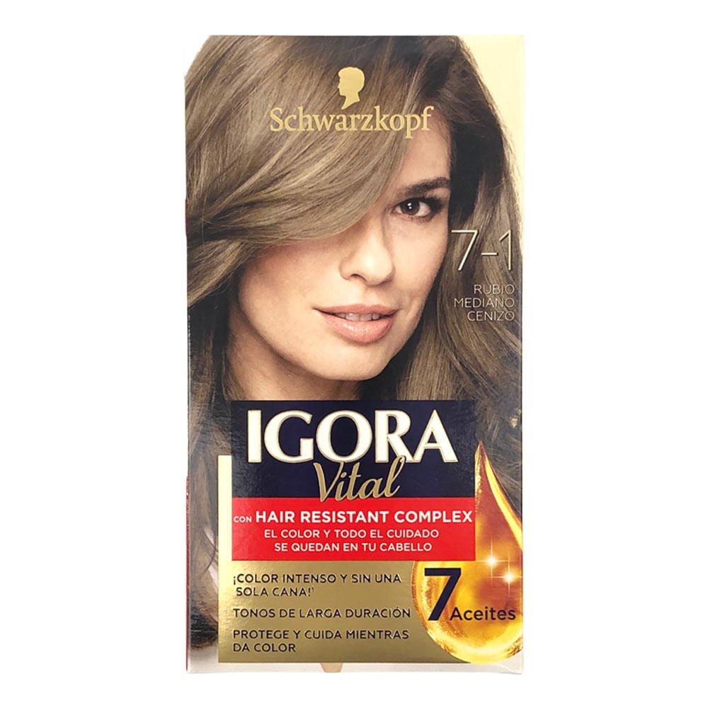 Tinte Igora Vital Rubio Mediano Ceniza