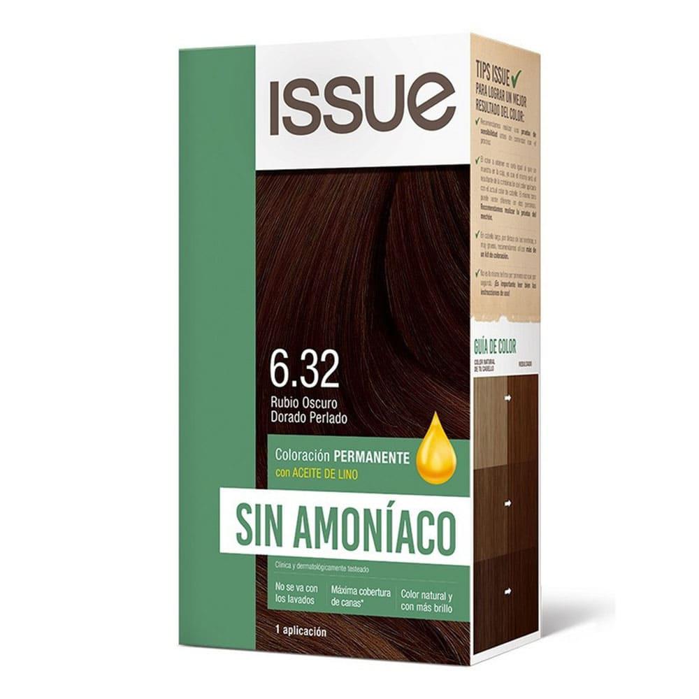 Tinte Issue Sin Amoníaco Rubio Oscuro Dorado Perlado 6.32