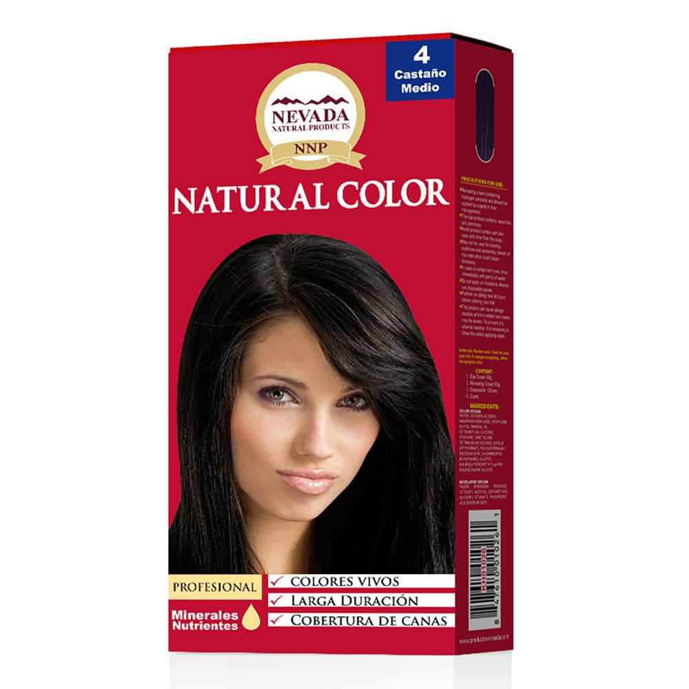 Tinte Natural Nevada 4 Castaño Natural