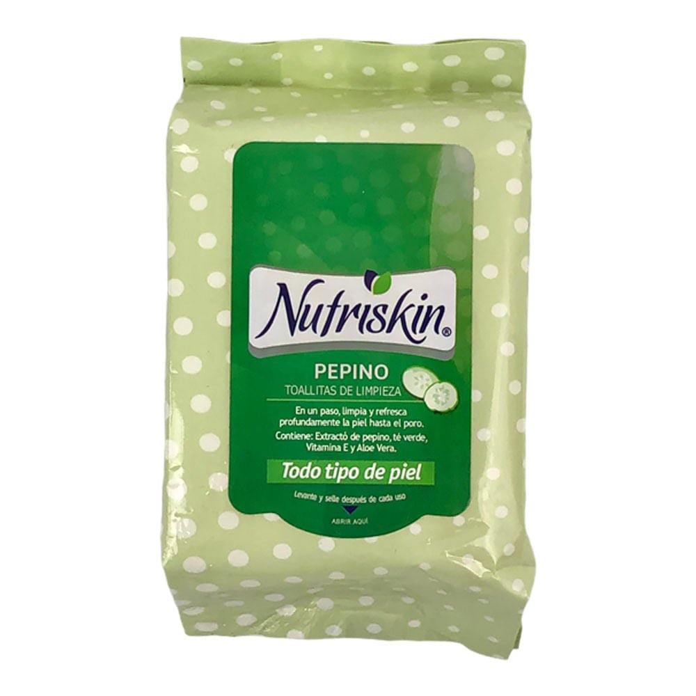 Toallita Desmaquillantes Nutrine Pepino 32 piezas