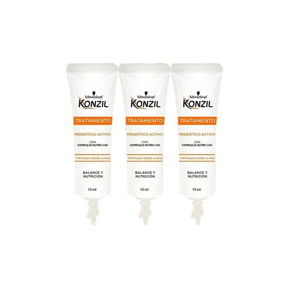 Tratamiento Gel Konzil Prebiotico 3 piezas 3 ml