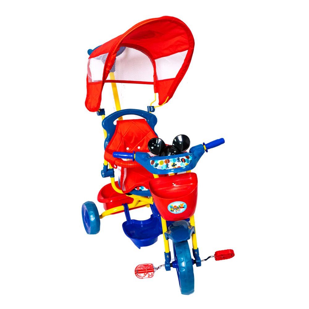 Triciclo 2 en 1 Con Guia Mickey Mouse